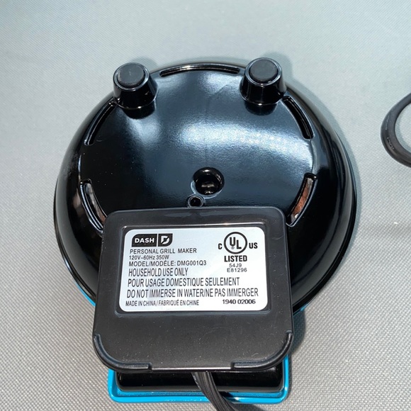 Dash Mini Maker Grill Turquoise with Recipe Booklet Personal Size - Picture 4 of 11